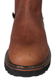 Mens 100TR Cognac Work Boots Leather Pull On - Soft Toe
