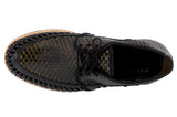 Mens #199 Black Authentic Mexican Huaraches - Closed Toe