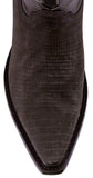Mens #175 Brown Cowboy Boots Teju Lizard Print - Snip Toe