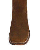 Womens #510 Brown Chelsea Cowboy Boots Leather - Square Toe