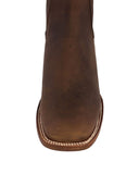 Mens #770 Brown Chelsea Cowboy Boots Leather - Square Toe