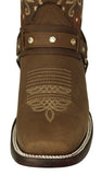 Womens Abigail Light Brown Western Boots Leather - Square Toe