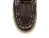 Mens Brown Work Boots Leather Slip Resistant Lace Up Soft Toe - #650RA