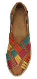 Womens #106P Rainbow Authentic Mexican Huaraches Platform - Closed Toe