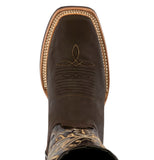 Womens Jesse Brown Western Cowboy Boots Leather - Square Toe