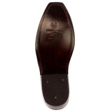 Kids FLR9 Dark Brown Western Cowboy Boots Floral Leather - Snip Toe