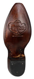 Womens Twins Brown Western Boots Leather - Snip Toe