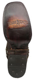 Womens Ida Brown Western Boots Leather Removable Straps - Square Toe