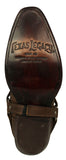 Womens Jane Light Brown Western Boots Leather Removable Strap - Snip Toe