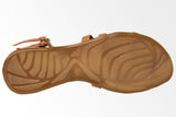 Womens Authentic Huaraches Real Leather Sandals Flowers Cognac - #226