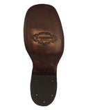 Womens Black Chelsea Cowboy Boots Solid Leather - Square Toe