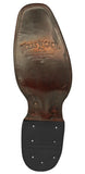 Mens Black Cowboy Boots Stingray Diamond Print Overlay - Square Toe