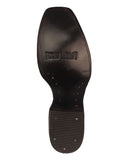 Mens Rider Light Brown Western Boots Leather Harness - Square Toe