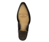 Mens Black Cowboy Boots Anaconda Print Leather - J Toe