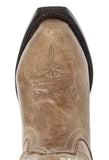 Kids FLWR Almond Western Cowboy Boots Floral Leather - Snip Toe