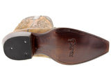 Womens Katy Baby Sand Cowboy Boots Leather - Snip Toe