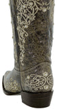 Womens Stella Brown Leather Western Boots - Snip Toe