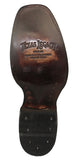 Mens #20RA Brown Cowboy Boots Ostrich Print Zipper - Square Toe