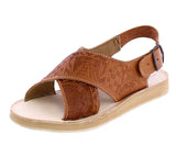 Mens 005 Light Brown Leather  Mexican Huaraches Open Toe