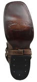 Womens Abigail Brown Western Boots Leather - Square Toe