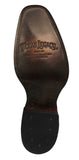Mens Black Cherry Cowboy Boots Crocodile Print Leather Zipper - Square Toe