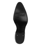 Mens Black Stingray Row Stone Print Leather Cowboy Boots - J Toe