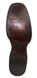 Mens Black Cowboy Boots Real Cow Hair Leather - Square Toe