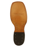 Mens Brown Western Cowboy Boots Real Leather - Square Toe