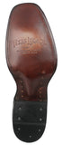 Mens Black Cowboy Boots Stingray Diamond Print - Square Toe