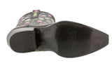 Womens Catrina Black Cowboy Boots Leather - Snip Toe