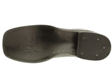 Mens Black Stingray Row Stone Print Leather Cowboy Boots Square Toe - #205