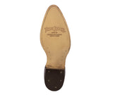 Mens #150 Cognac Cowboy Boots Crocodile & Ostrich Print - J Toe