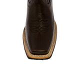 Mens Brown Western Wear Leather Cowboy Boots - Square Toe