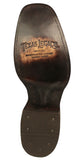 Mens Dean Brown Western Boots Leather Zipper - Square Toe