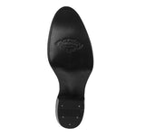 Mens Black Full Crocodile Tail Print Cowboy Boots - Round Toe
