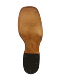 Mens #180N Sand Cowboy Boots Python Snake Print - Square Toe