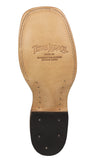 Mens #105N Sand Cowboy Boots Alligator Big Belly Print - Square Toe