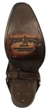 Womens Jane Brown Western Boots Leather Removable Strap - Snip Toe