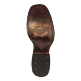 Mens Frances Brown Chelsea Leather Boots - Square Toe