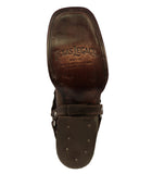 Womens Dallas Brown Western Boots Leather Removable Straps - Square Toe