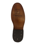 Mens #155 Brown Chelsea Cowboy Boots Leather - Round Toe