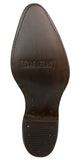 Mens #210 Cognac Cowboy Boots Ostrich Quill Print Leather - J Toe
