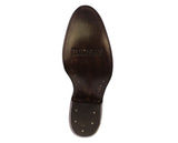 Mens #130 Cognac Alligator Tail Print Leather Cowboy Boots - Round Toe