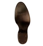 Mens #110 Brown Alligator Back Print Leather Cowboy Boots - Round Toe