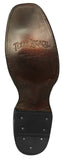 Mens Rider Black Cowboy Boots Leather Harness - Square Toe