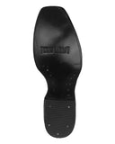 Mens Rider Black Western Boots Leather Harness - Square Toe