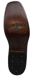 Mens Cooper Black Cowboy Boots Leather Sole Harness - Square Toe