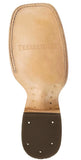 Mens #140N Brown Cowboy Boots Crocodile Hornback Print - Square Toe