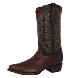Mens Brown Teju Lizard Print Leather Cowboy Boots J Toe