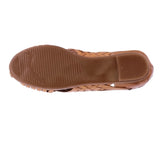Womens #106F Light Brown Authentic Mexican Huaraches - Closed Toe